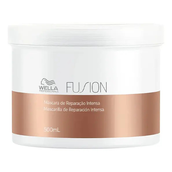 Máscara Wella Fusion Reconstrutora 500ml Cabelo Forte e Revitalizado