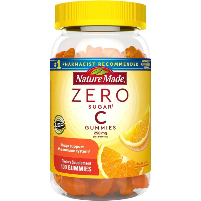 Vitamina C 250 Mg Sin Azúcar Nature Made 100 Gomitas