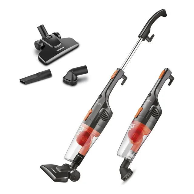 Aspirador De Pó Vertical Turbo Cycle Mondial 1100w - Ap-35 Preto/laranja 127v