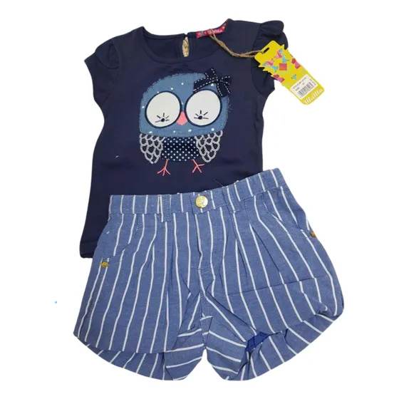 Hermosos Conjuntos Verano Para Niñas. Short Y Blusa