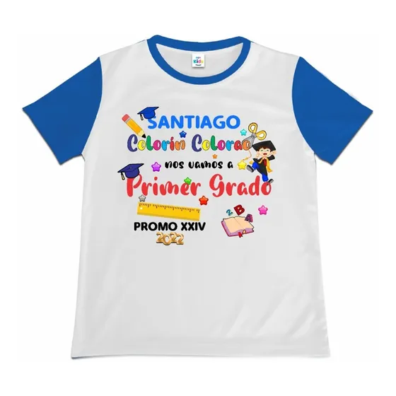 Franela Camisa Promoción 6to Grado Primaria Bachillerato Pol