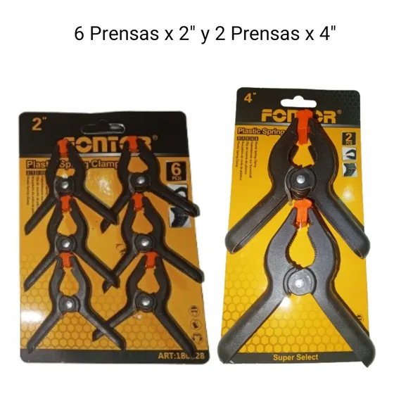 Prensa Sargentos Pinzas, 6 X 2 PuLG. Y 2 X 4 Pulgadas.
