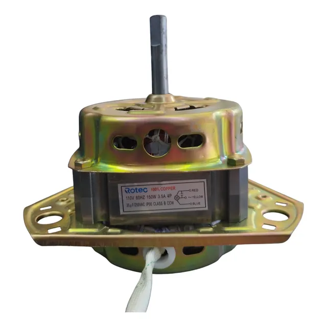 Motor Lavadora Doble Tina Asiática 150watts Eje 12mm