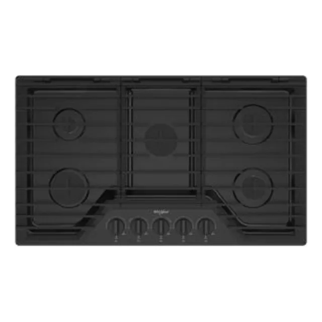 Tope  Whirlpool A Gas Negro 5 Quemadores 36 