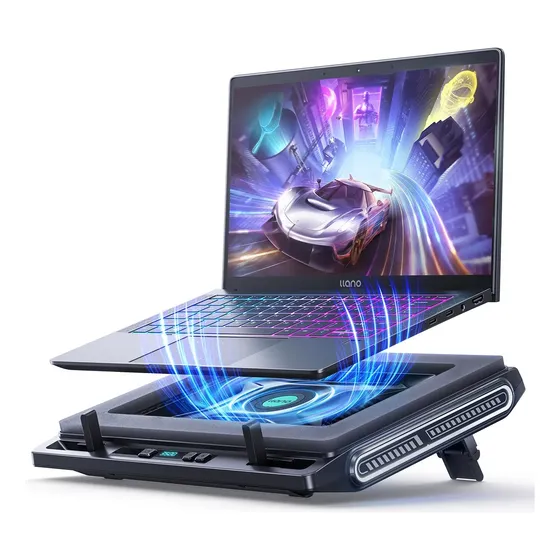 Base De Resfriamento Para Laptop, Cooler Para Jogos Com 3500 Preto