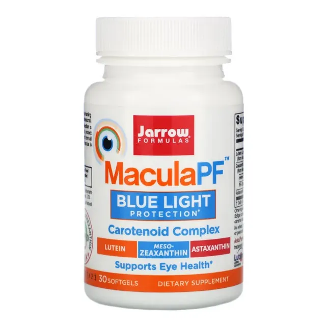 Suplemento Jarrow Formulas Fórmulas para los ojos Lutein MaculaPF de 50g de 50mL x 30 un - cápsula
