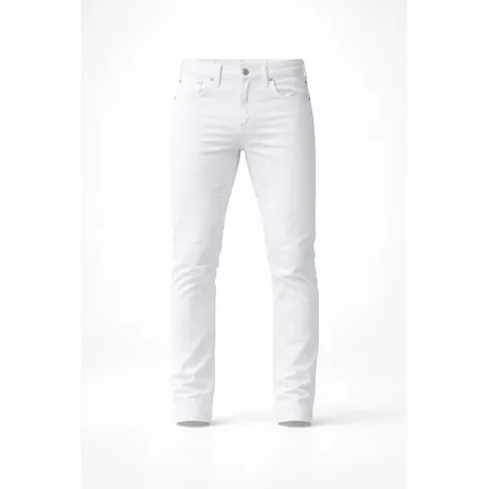 Calça Jeans Masculina Branca Com Elastano Lemier Premium