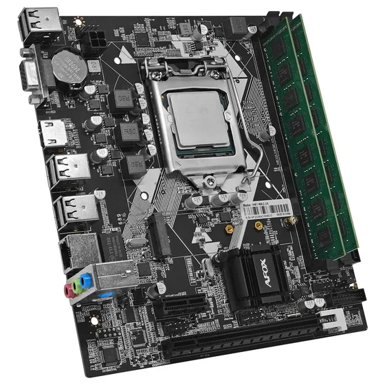 Kit Placa Mãe H61 + Processador Intel Core I5 + Ram 8gb Ddr3