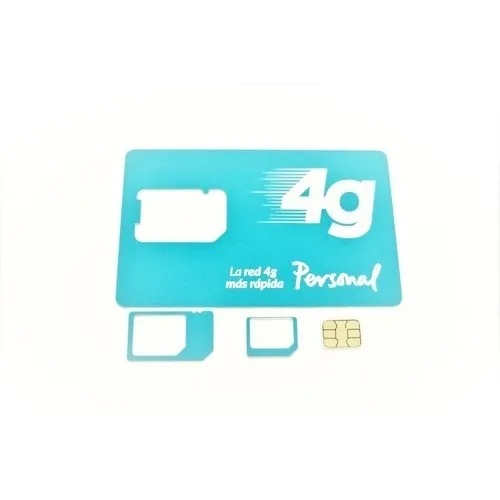 Chip Sim Personal Prepago 4g Triple Corte 011