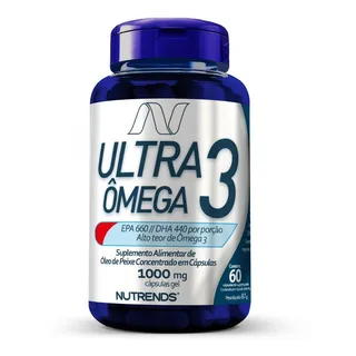 Ultra Omega 3 1000mg 60 Caps. - Nutrends Ultra Omega 3 1000mg 60 Caps. - Nutrends