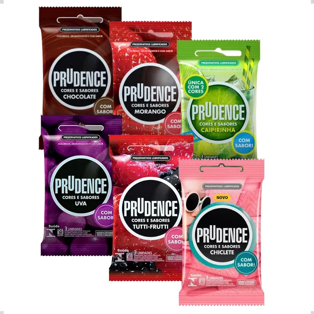Kit 18 Camisinha Prudence Experimentar Diferentes Sensações 