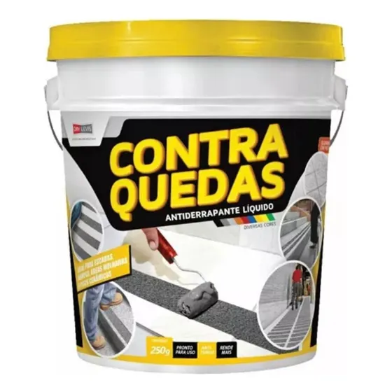 Tinta Antiderrapante Liquido Contra Quedas Drylevis 1kg Inco Cor Incolor