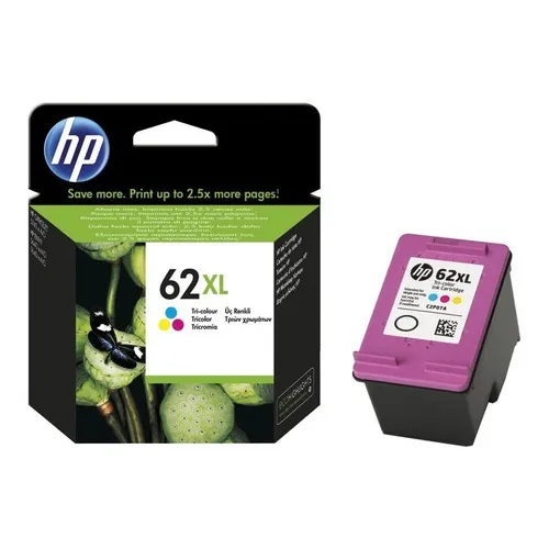 Tinta Hp 62xl Tricolor Alto Rendimiento