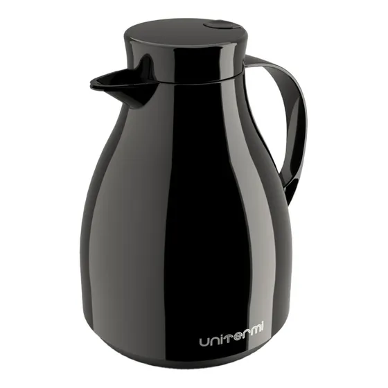 Garrafa Térmica Paris Bule Gatilho 1 Litro Unitermi Preto