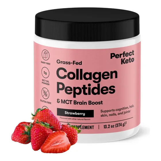 Proteína En Polvo Con Péptidos De Colágeno Perfect Keto Stra