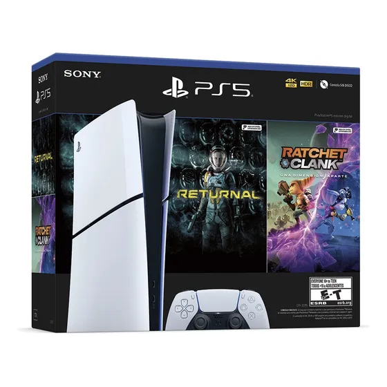 Playstation Ps5 Digital Slim 1tb + Ratchet & Clark+ Returnal