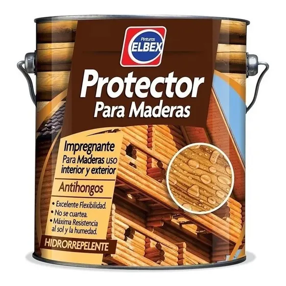 Protector De Madera Elbex 3.6 Lts Colores Ferreteria K37