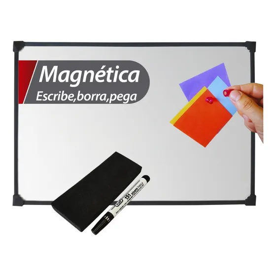 Doggo Pizarra Blanca Magnetica 30x40cm Liviana Con Accesorios