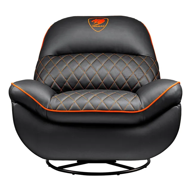 Sofa Gamer Cougar Overlord Cuero Sintetico Pvc 160 150kg Color Negro Material Del Tapizado Cuero Sintético De Pvc