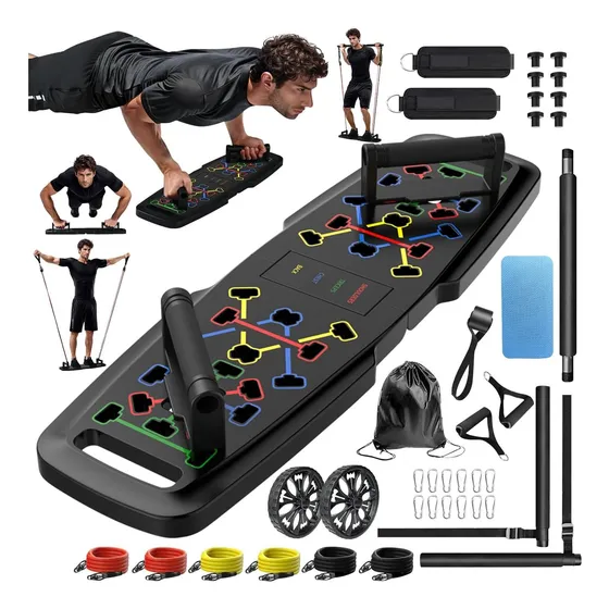 Tabla De Flexiones Mqrw Grande Portátil Con Accesorios De