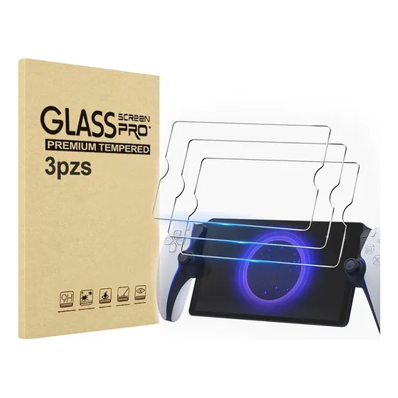 Set 3pz Micas Cristal Templado Compatible Con Ps5 Portal