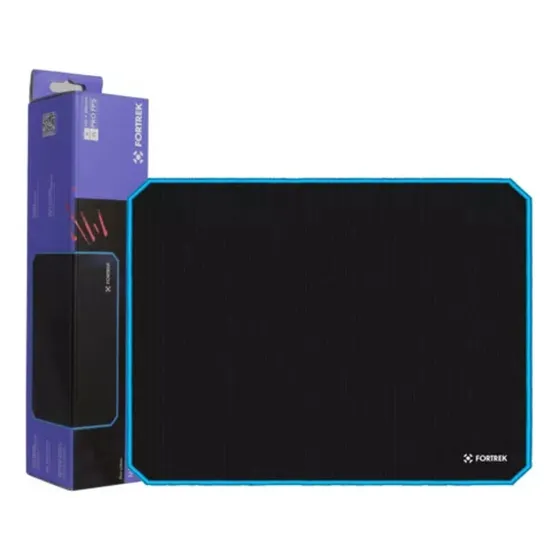 Mousepad Profissional Gamer Antiderrapante Macio Preto/azul