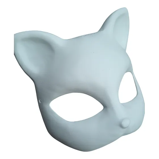 Máscara De Zorro Kitsune Japonés V2 Cosplay Impresión 3d