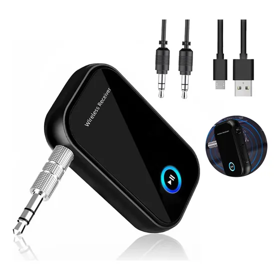 Receptor Auxiliar Bluetooth 5.0 Aux 3.5