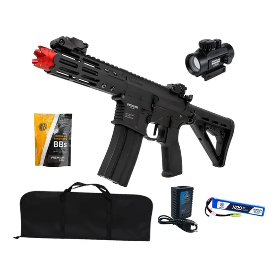 Airsoft Rifle Ar15 Neptune Pdw Et + Acessórios