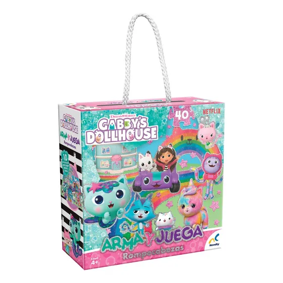 Rompecabezas 40 Piezas Arma Y Juega Gabby Dollhouse Juego