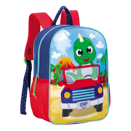Bolso/ Morral Mediano Capi Kids Dinosaurio Para Niños