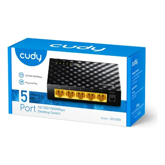 Switch Cudy Gs105d 5 Puertos 10/100/1000mbps Gigabit