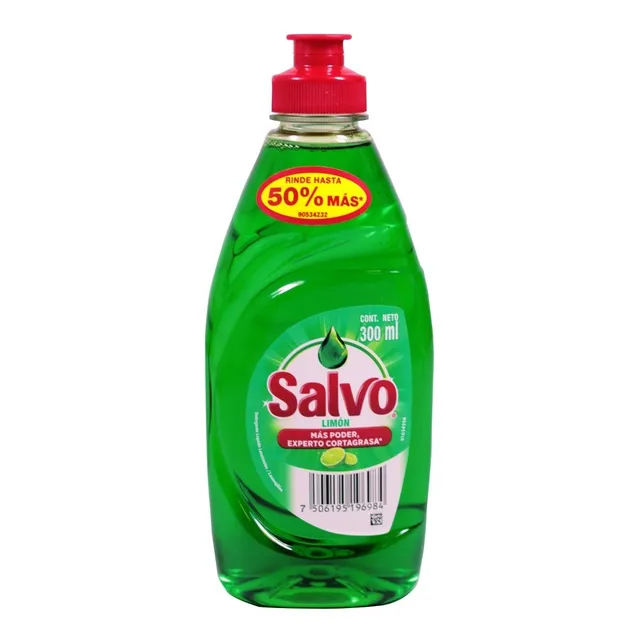 Lavatrastes Líquido Salvo Aroma Limón 300 Ml