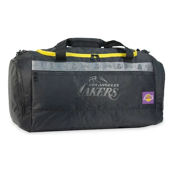 Bolso Nba Franquicias Basquet Celtics Lakers Chicago Bulls Color Negro LA Lakers
