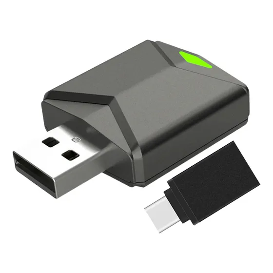 Mini Automotor Auto E Carplayer Adaptador Sem Cinza Escuro