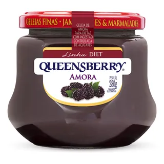 Queensberry Geléia Diet Sabor Amora Em Vidro 280 G Queensberry Geléia Diet Sabor Amora Em Vidro 280 G