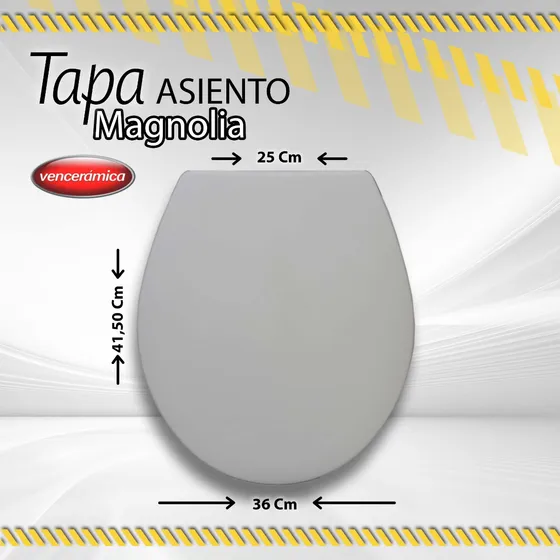 Tapa Asiento Magnolia Venceramica Gris Claro / Silver /
