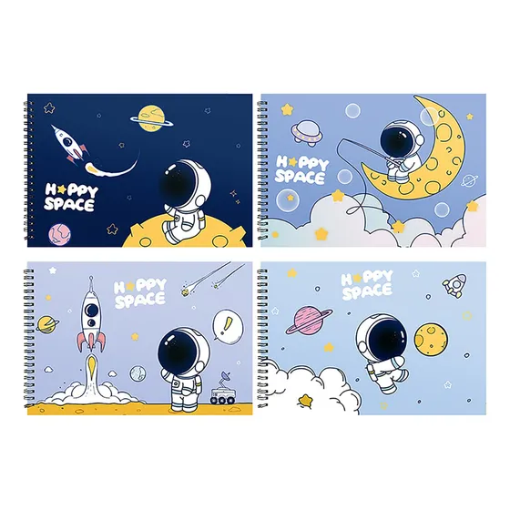 Set 4 Blocks De Dibujo Espiral A4 29x21cm 200 Hojas 