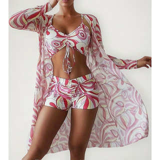 H Conjunto De Traje De Baño Bikini For Mujer Con Envoltura H Conjunto De Traje De Baño Bikini For Mujer Con Envoltura