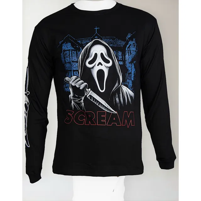 Scream Remera Algodon Premium Ghostface Terror