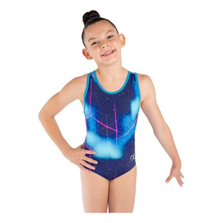 Leotardo Gimnasia Niña Gilling Activewear Azul Galaxia Leotardo Gimnasia Niña Gilling Activewear Azul Galaxia