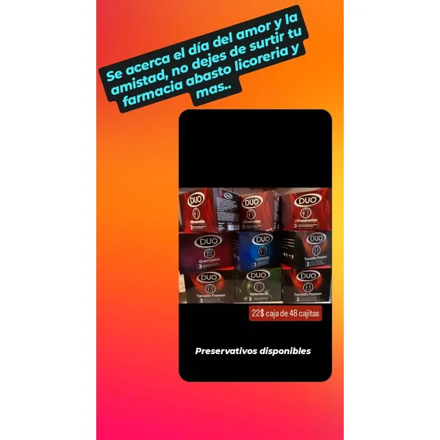Condones Marca Duo En Presentacion De Caja X 48 Cajitas