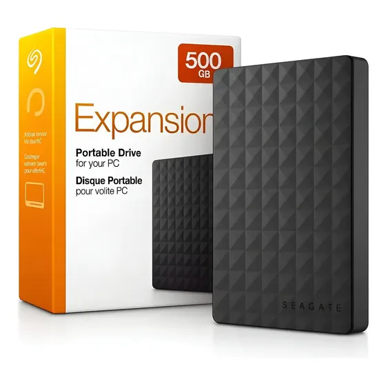 Hd Seagate Externo 500gb Audífonos Preto