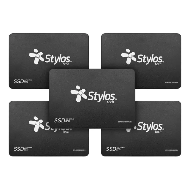 Kit 5 Disco Ssd Interno Stylos Stmssd3b 480gb Color Negro Negro