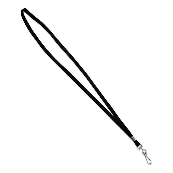 Advantus Deluxe Lanyards Estilo J-gancho Largo Negro Caja