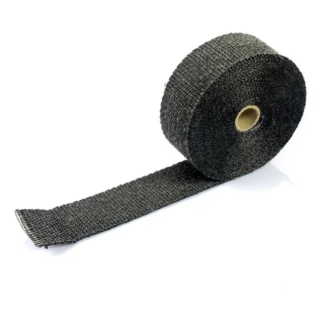 Cinta Térmica Aislante Negra Header Para Escapes Rollo 5m