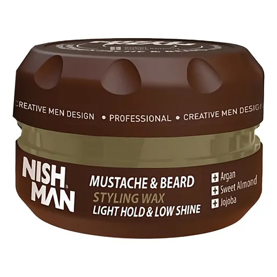 Cera Bálsamo Para Peinar Barba Y Bigote Argan Nishman 100ml