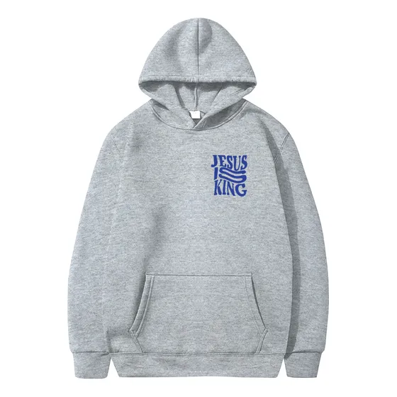 Blusa Religiosa Moletom Jesus Is King Otima Qualidade Bt291