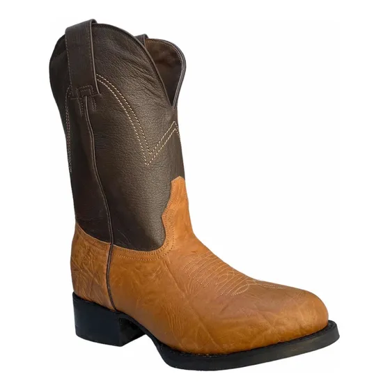 Bota Roper Wrangler Prorodeo Brahama Miel 2 Hilos Caballero 