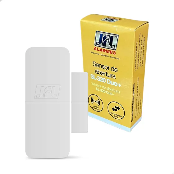Sensor Magnético Sem Fio Sobrepor Sl-320 Duo+ C/ Pilha Jfl